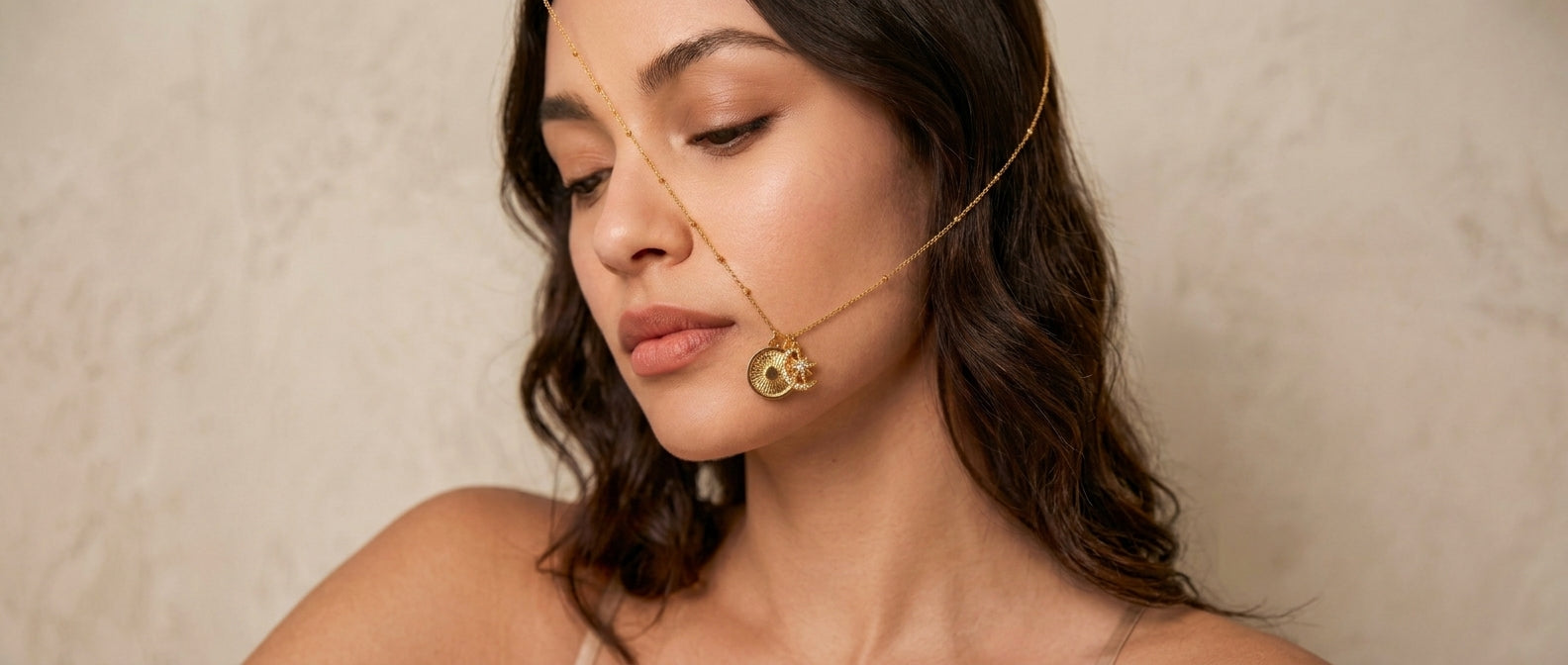 Online 18k Gold Plated Charm Necklace New Zealand
