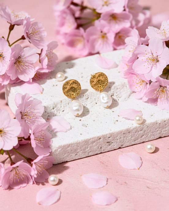 Online Baroque Pearl Gold Plated Earrings Australia