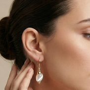 Buy Modern Caracola Gold Hook Earrings Australia | Bijou Bliss