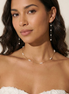 Dainty Pearl Trio 18K Gold Plated Necklace