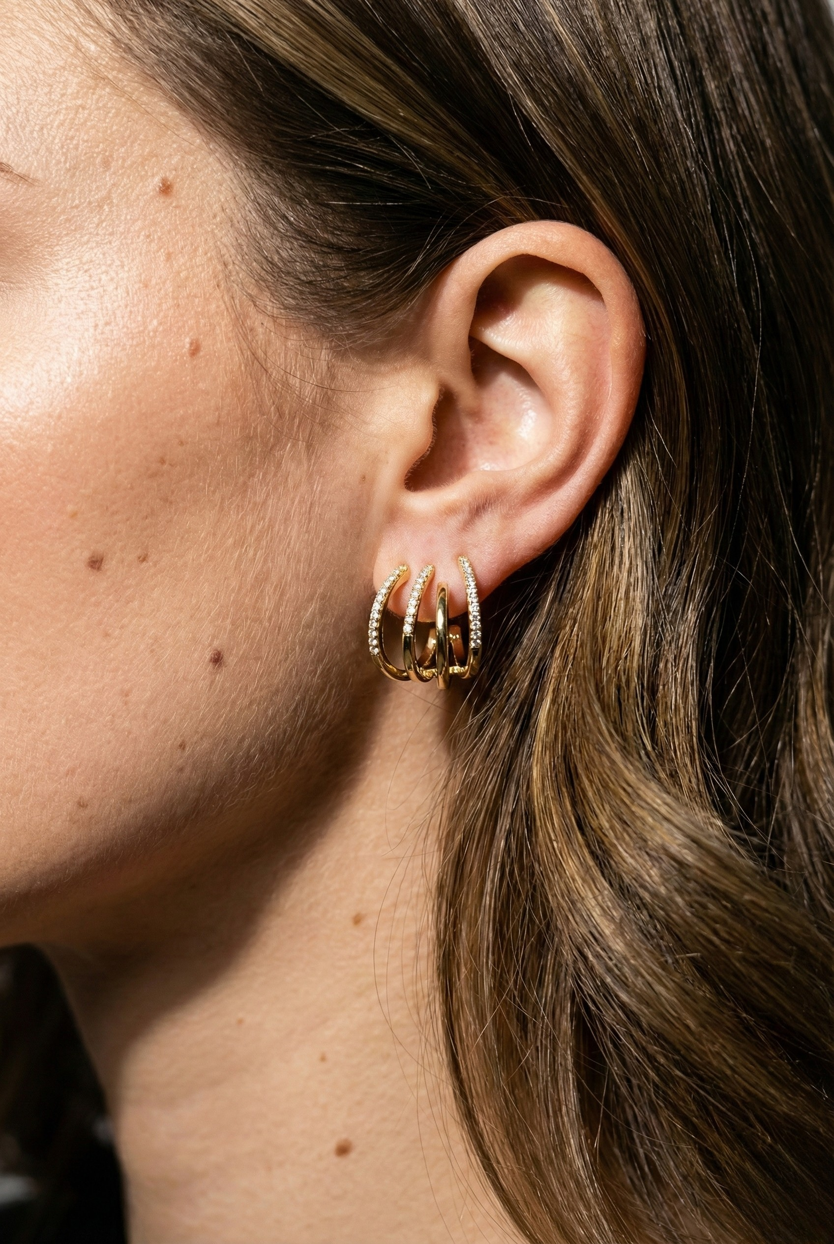 Online Zircon Gold Earrings Australia and New Zealand