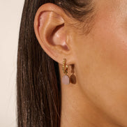 Airin Stone 18K Gold Plated Earrings Pink Melbourne