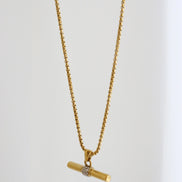 Shop Vivienne T-Bar 18K Gold Plated Necklace