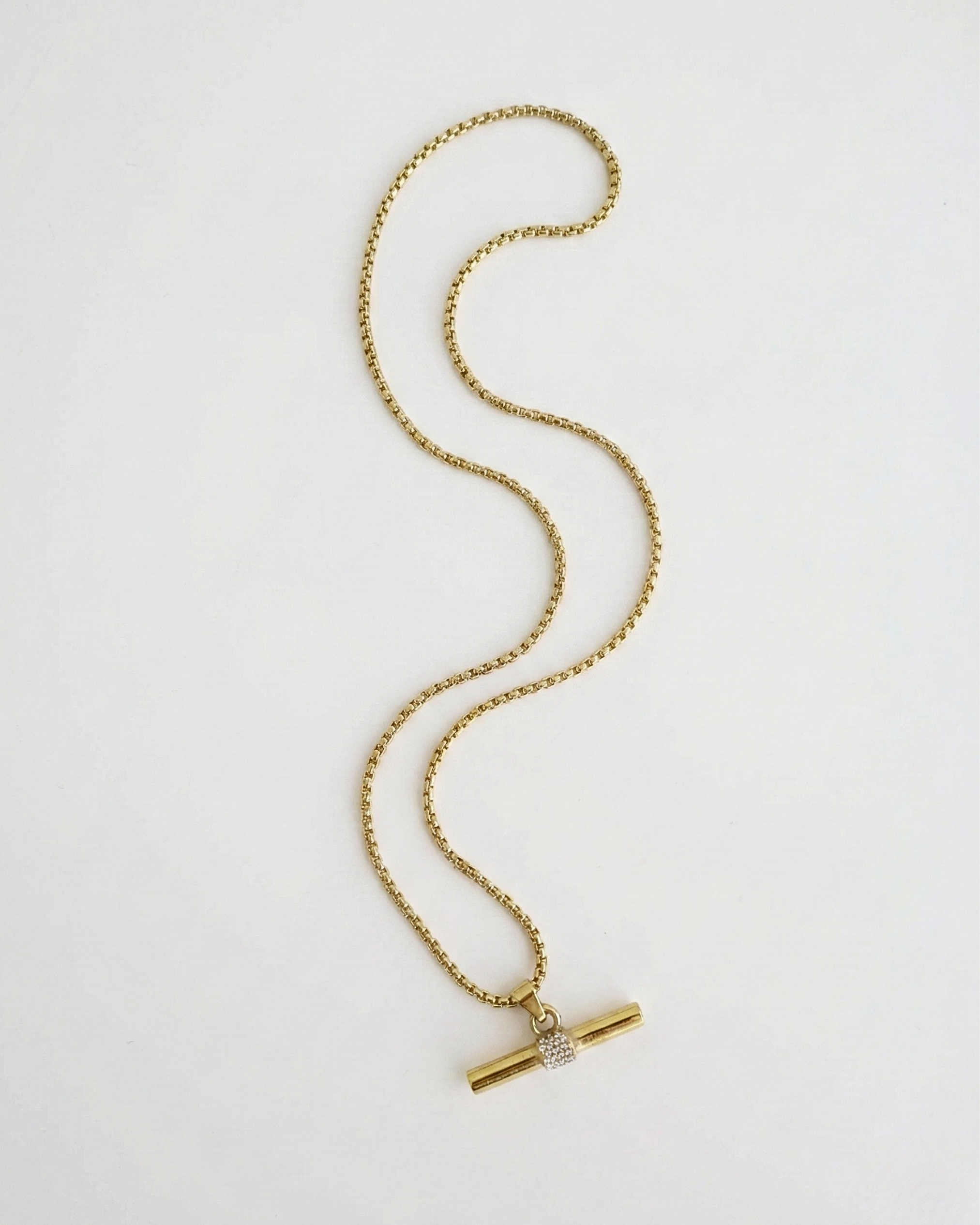 Online Vivienne T-Bar 18K Gold Plated Necklace
