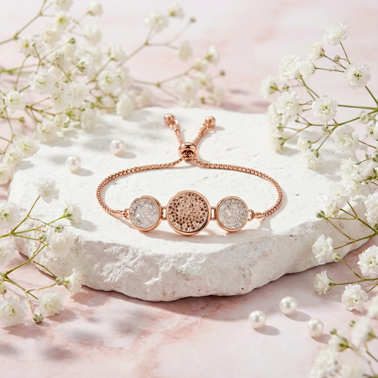 White Sandy Adjustable Bracelet